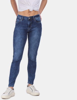 FLYING MACHINE Skinny Women Blue Jeans