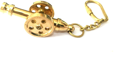 Shoptreed Brass Military Tank Machine Key Chain