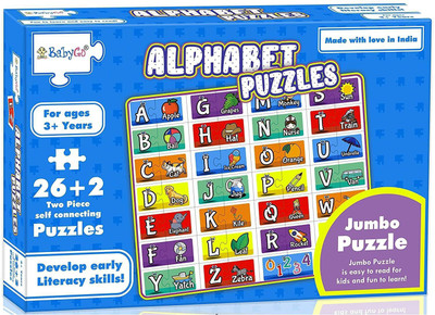 BabyGo Alphabet Jigsaw Puzzles Game for Kids(58 Pieces)