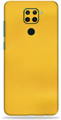 Satisfactory mi note 9, redmi note9 Mobile Skin(3D Lemon Yellow Carbon Fibre)