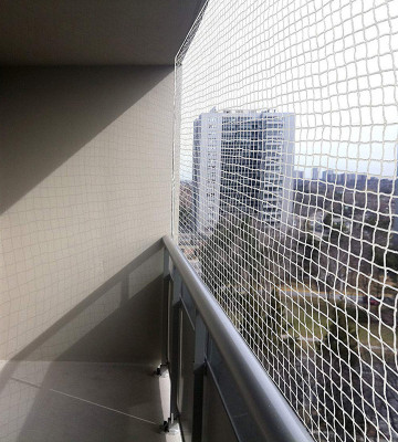 WIMBLEDON SPORTS Anti Bird Net / Garden Net 12 Ft. x 45 Ft. (540 SQ.Ft.) Nylon Net For Balcony Hiking Net(White)