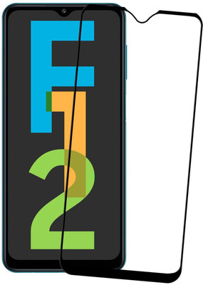 Karpine Edge To Edge Tempered Glass for Samsung Galaxy F12(Pack of 1)