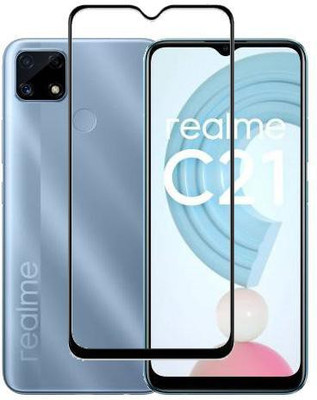 HOBBYTRONICS Edge To Edge Tempered Glass for REALME C30S(Pack of 1)