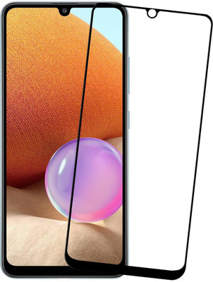 Karpine Edge To Edge Tempered Glass for Samsung Galaxy A32(Pack of 1)