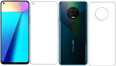 FashionCraft Front and Back Screen Guard for Infinix Note 7(Pack of 2)