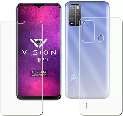 DB Front and Back Tempered Glass for itel vision 1pro(Pack of 1)