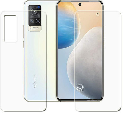 SOLIVAGANT Front and Back Tempered Glass for Vivo X60(Pack of 2)