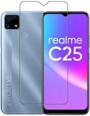 HOBBYTRONICS Tempered Glass Guard for REALME C30S, REALME C33, REALME C25, REALME C25S, REALME C20, REALME C21(Pack of 1)