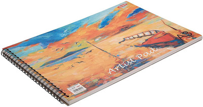 Brightstar Soft Bound Drawing Book Sketch Pad 100 Pages Sketch Pad (50 Sheets, Pack of 1) Sketch Pad(50 Sheets)