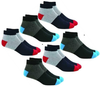 RAJAVI Men & Women Self Design Ankle Length(Pack of 6)