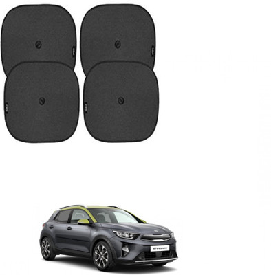 APICAL Side Window Sun Shade For Kia Universal For Car(Black)