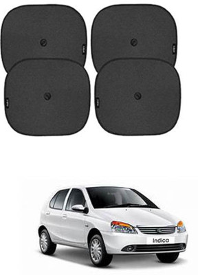 APICAL Side Window Sun Shade For Tata Indica V2(Black)