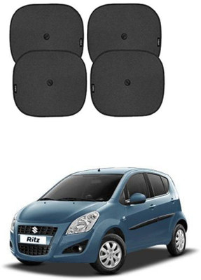 APICAL Side Window Sun Shade For Maruti Suzuki Ritz(Black)