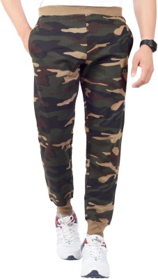 Decisive Printed Men Green Track Pants