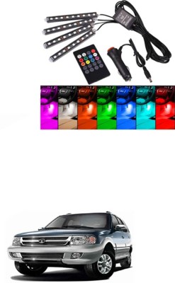 APICAL Atmosphere Lights Car LED Strip Light 4pcs 48 LED DC 12V Multicolor Music Car Interior Light LED Under Dash Lighting Kit with Sound Active Function and Wireless Remote Control Car Dashboard Lights (Multicolor)367 Dash Light Car LED for Tata (12 V, 75 W)(Safari, Pack of 1)