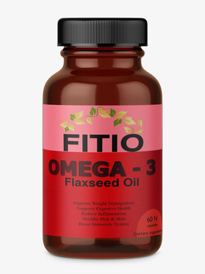 FITIO Flaxseed Extract Capsules , Flax Seed Oil Capsule Pro(60 No)