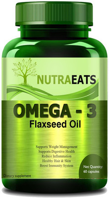NutraEats Flaxseed Extract Capsules Omega 369 Ultra(60 No)