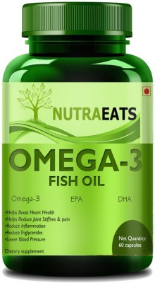 NutraEats Fish Oil Fish Oil Capsules for Men & Women with Omega 3 Ultra(60 No)