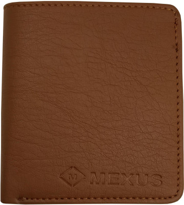 MEXUS Men Tan Artificial Leather Wallet(7 Card Slots)