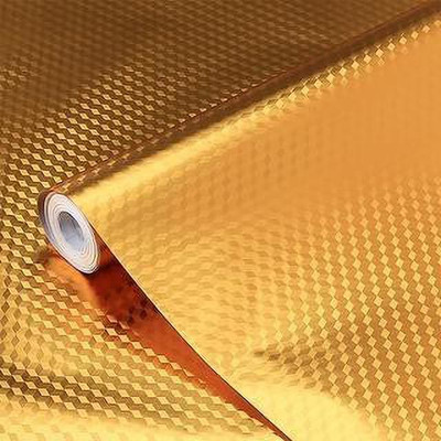 Rishika Foils Classics Gold Wallpaper(L x W: 200 cm x 60 cm)