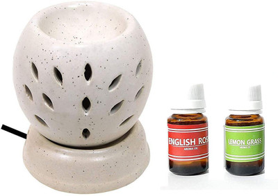 BHARTI TRADERS lemongrass, rose Aroma Oil, Diffuser Set(3 x 6.67 ml)