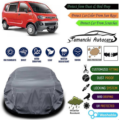 Tamanchi Autocare Car Cover For Mahindra Jeeto(Grey)
