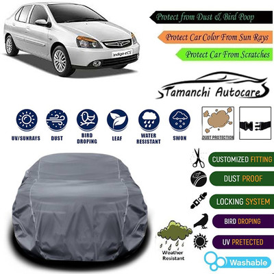 Tamanchi Autocare Car Cover For Tata Indigo eCS(Grey)