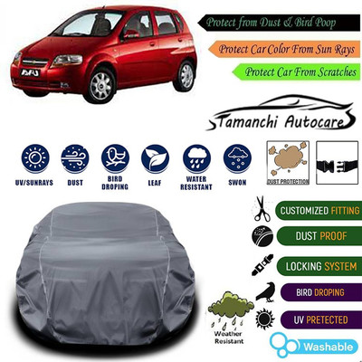 Tamanchi Autocare Car Cover For Chevrolet Aveo Uva(Grey)