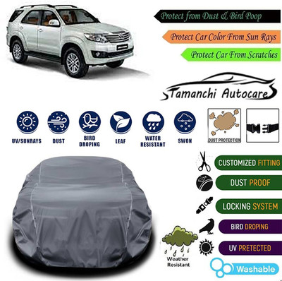 Tamanchi Autocare Car Cover For Toyota Fortuner Old(Grey)
