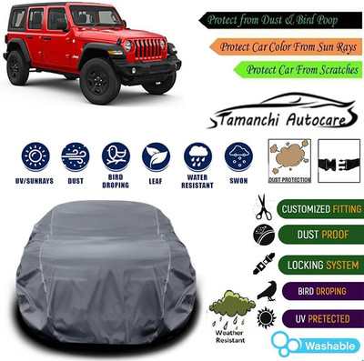 Tamanchi Autocare Car Cover For Jeep Wrangler(Grey)