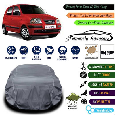 Tamanchi Autocare Car Cover For Hyundai Santro Xing(Grey)