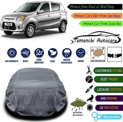 Tamanchi Autocare Car Cover For Maruti Suzuki Alto 800(Grey)
