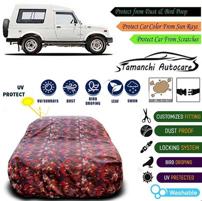 Tamanchi Autocare Car Cover For Maruti Suzuki Gypsy King(Multicolor)