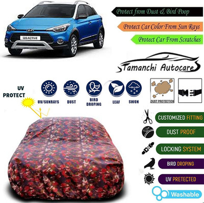 Tamanchi Autocare Car Cover For Hyundai i20 Active(Multicolor)