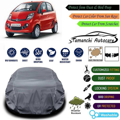 Tamanchi Autocare Car Cover For Tata Nano Genx(Grey)