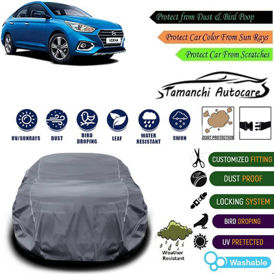 Tamanchi Autocare Car Cover For Hyundai Universal For Car(Grey)