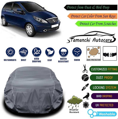 Tamanchi Autocare Car Cover For Tata Indica Vista(Grey)