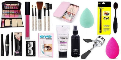 Rsentera Best Big Combo Of face makeup 6155 eyeshadow with kitty brush,(13 Items in the set)