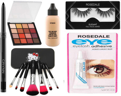 Crynn Smudge Proof Waterproof Long Lasting Kajal & Studio(12 Items in the set)