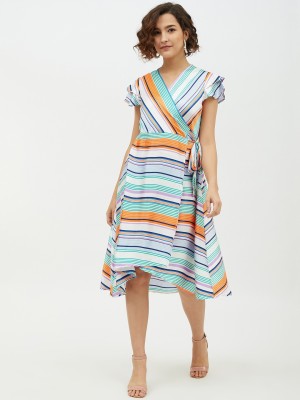 STYLESTONE Women Wrap Multicolor Dress