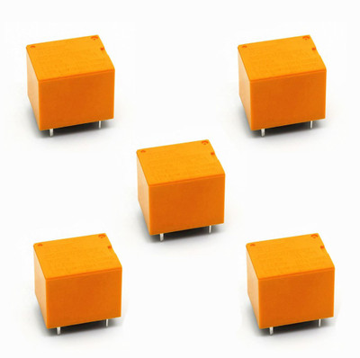 geeta enterprises (Pack of 5) Mini 12V DC Power Relay SRD-12VDC-SL Electronic Components Electronic Hobby Kit