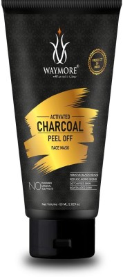 WAYMORE Activated charcoal peel-off mask 60 ml For Blackhead & Dead Skin Removal Tightens Pores, Deeply Cleanses for Men & Women(60 ml)