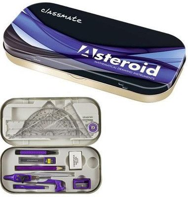Classmate ASTEROID MATHEMATICAL DRAWING INSTRUMENTS BOX. Geometry Box(Multicolor)