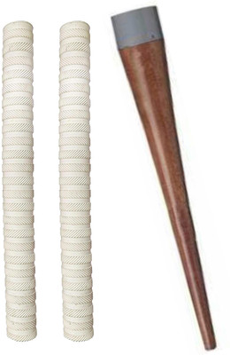 Raider Combo of 2 Cricket Bat White Grip (MSD) + One Wooden Grip Cone Gripper(Pack of 3)