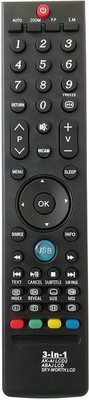 BhalTech 3 in 1 LED LCD Smart TV AKAI Skyworth ABAJ Remote Controller(Black)
