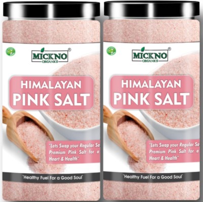 mickno organics 900 Gm Himalayan pink Rock salt powder for weight loss & Healthy Cooking with 80+ Minerals - Authentic Pakistan Origin Himalayan Pink Salt(900 g, Pack of 2)