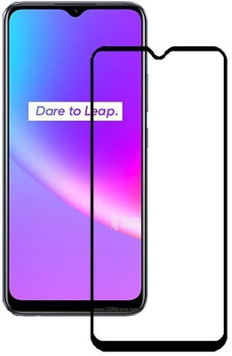 Q Box Edge To Edge Tempered Glass for realme c25(Pack of 1)
