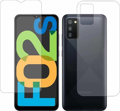 DOWRVIN Front and Back Tempered Glass for SAMSUNG GALAXY F02S(Pack of 1)