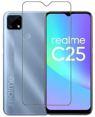 XRENGTH Tempered Glass Guard for Realme C25(Pack of 1)
