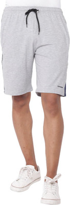 Tom Burg Solid, Color Block Men Grey Basic Shorts